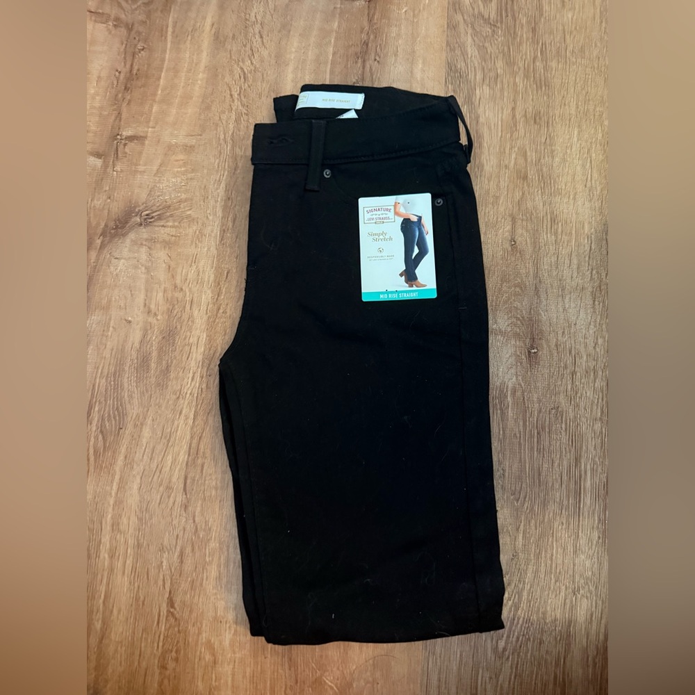 Black Slim Stretch Jeans - Levi